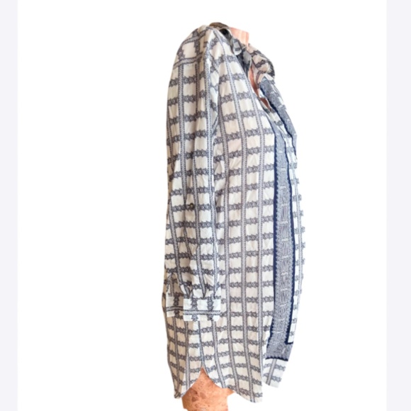 Geometric Pattern Long Sleeve Summer Dress - Picture 5 of 8